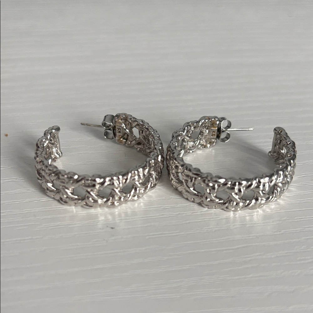 Kendra Scott Silver Natalie Hoops